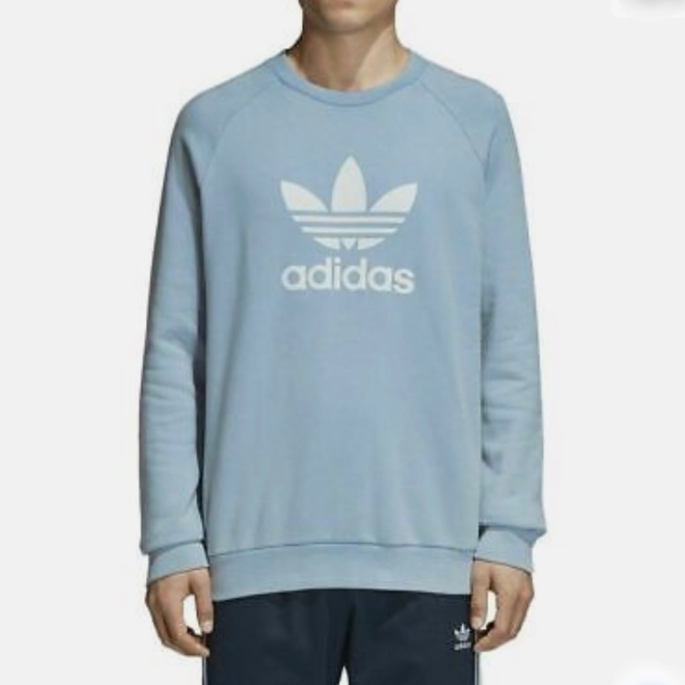 adidas Men's Graphic Trefoil Patch Sweatshirt Size M